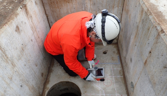 非破壊試験検査の様子